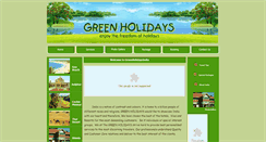 Desktop Screenshot of greenholidaysindia.com
