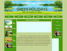 Tablet Screenshot of greenholidaysindia.com